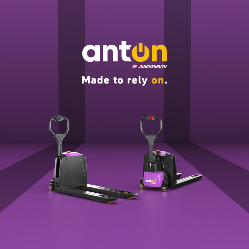 Electric pedestrian pallet truck | PTL 1.5 | 685 x 1150 mm | Tandem Wheel |  AntOn by Jungheinrich