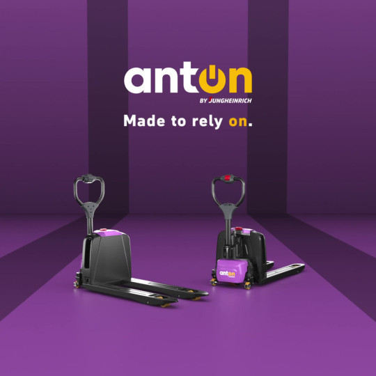 Electric pedestrian pallet truck | PTL 1.5 | 560 x 1150 mm | Tandem Wheel |  AntOn by Jungheinrich