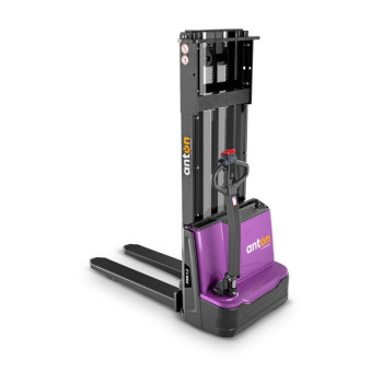 Electric Pedestrian Stacker PSM 1.2 | 1200 kg | Li-ion | AntOn by Jungheinrich - width across fork 685 mm